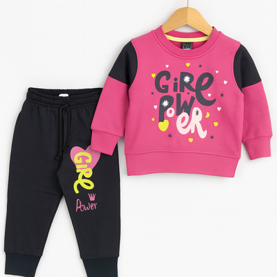 GIRLS POWER COTTON TRACKSUIT FOR GIRLS