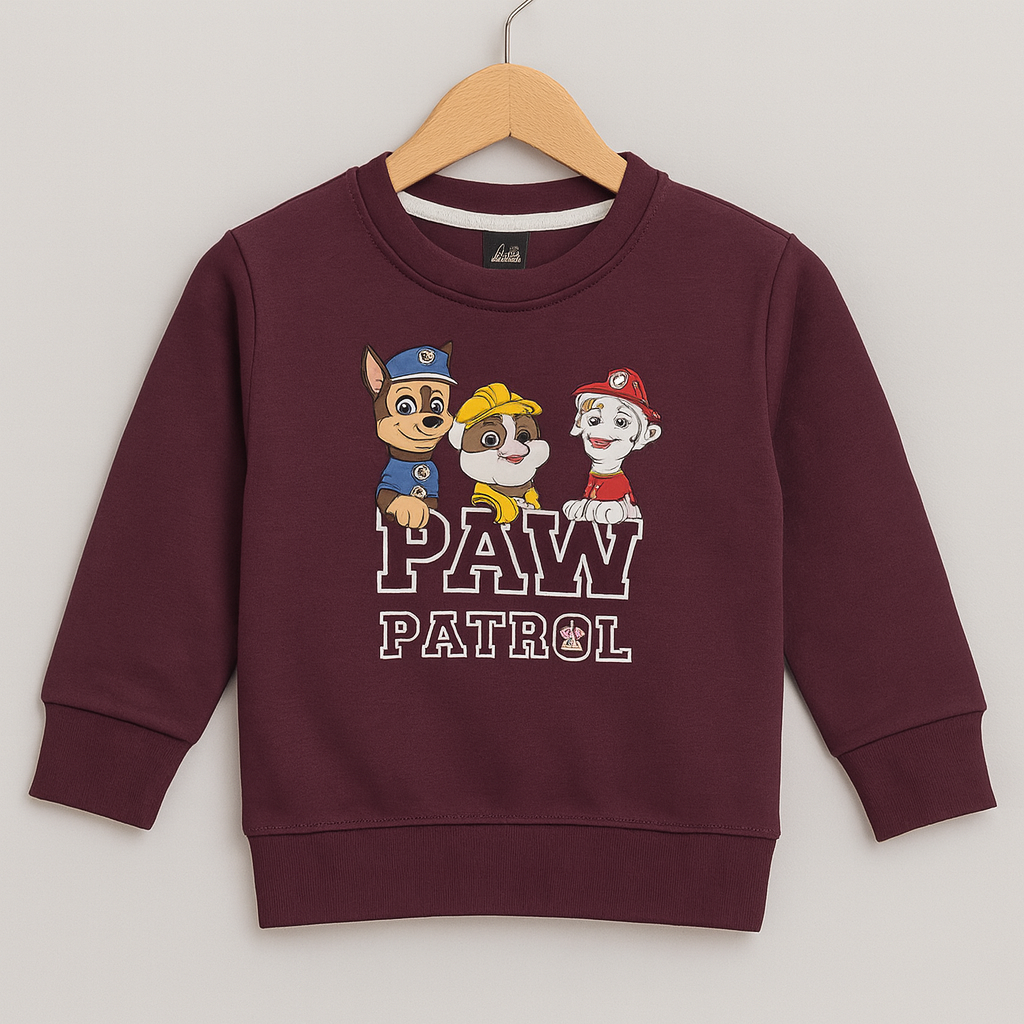 PAW PATROL TEAM MAROON SWEATSHIRT