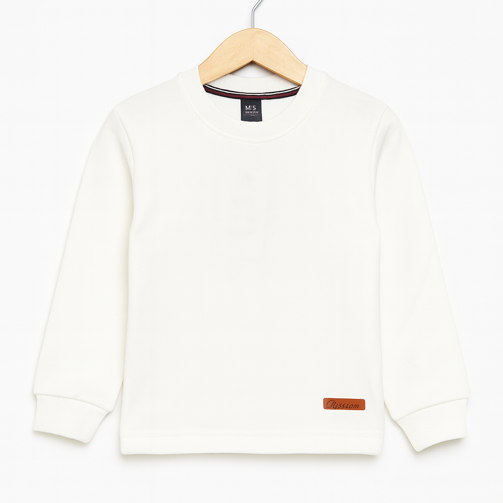 Classic White Kids Sweatshirt