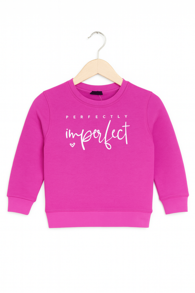 PERFECTLY IMPERFECT PRINTED SWEATSHIRT