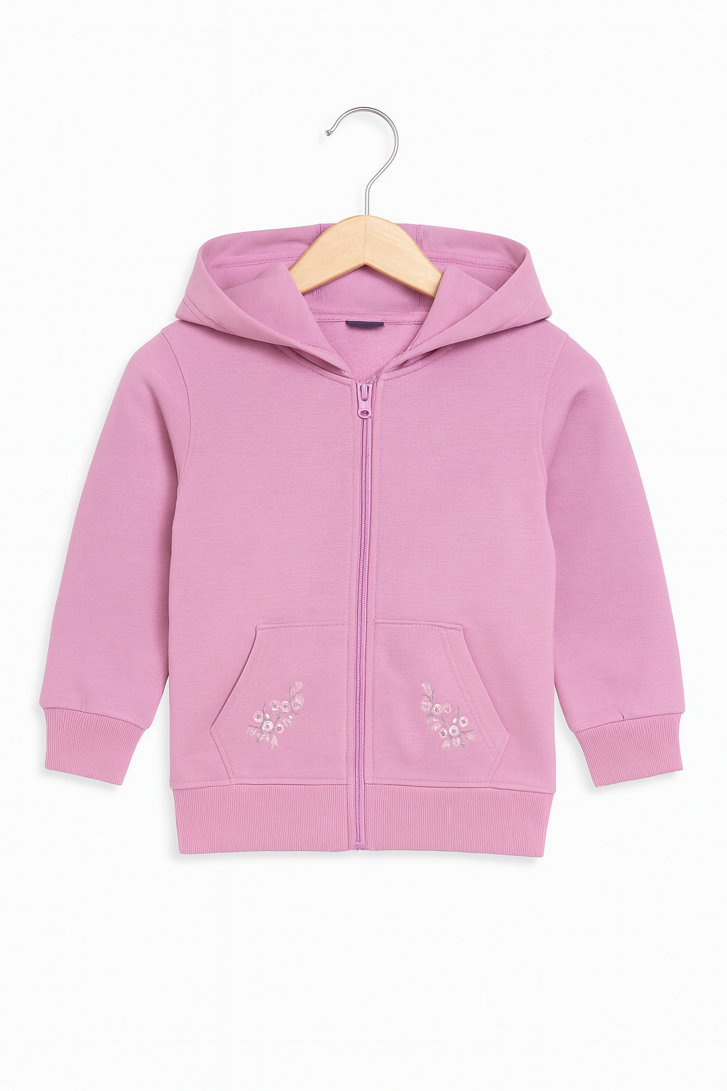 Pink Blossom Zip Hoodie