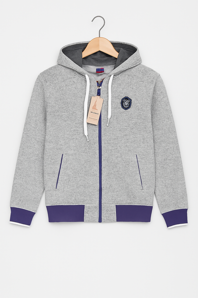 REY ZIP UP HOODIES WITH NAVY BLUE
