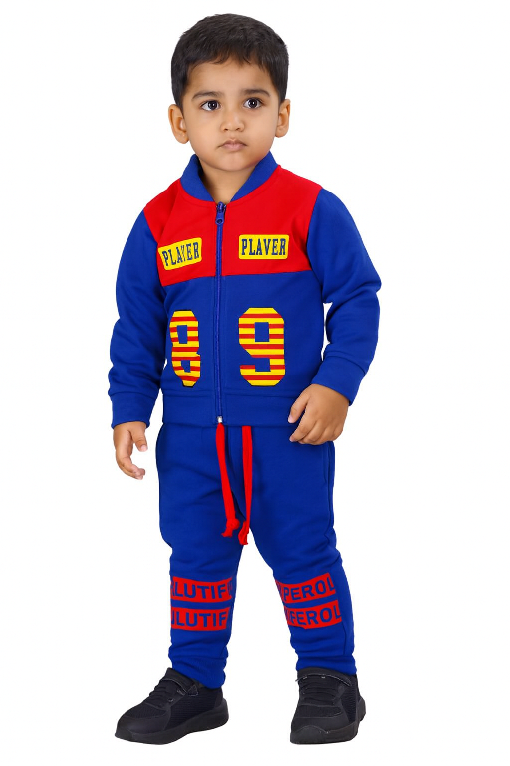 Blue & Red “Player 89” Tracksuit Set