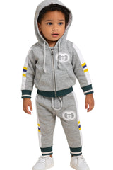 Grey Hoodie & Jogger Tracksuit Set