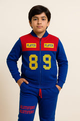 Blue & Red “Player 89” Tracksuit Set