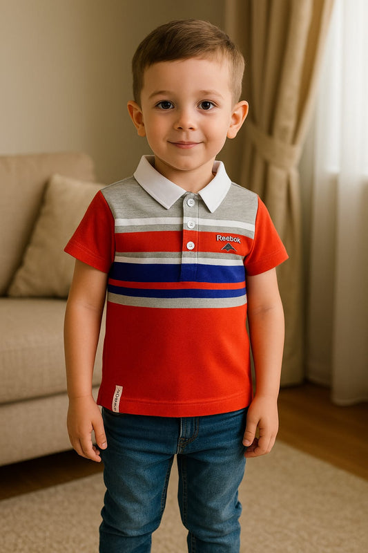 Kids Striped Polo Shirt
