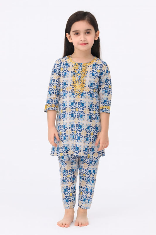 girl suit cotton