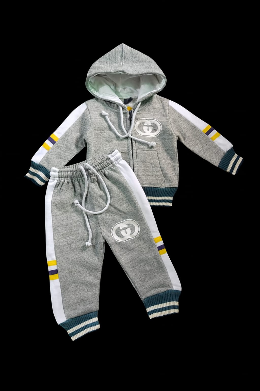 Grey Hoodie & Jogger Tracksuit Set