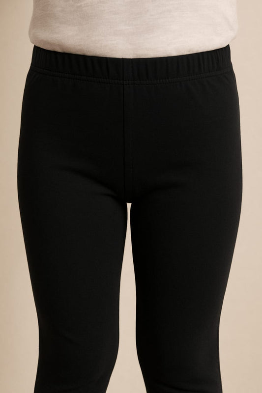 Stretch Cotton Tights – Black