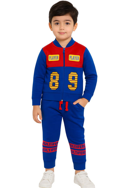 Blue & Red “Player 89” Tracksuit Set